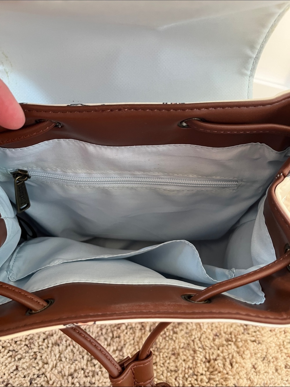 Loungefly Disney Cream & Brown Winnie the Pooh Mini Backpack - Picture 8 of 8